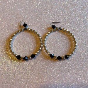 Tarina Tarantino Pearl Hoop Earrings